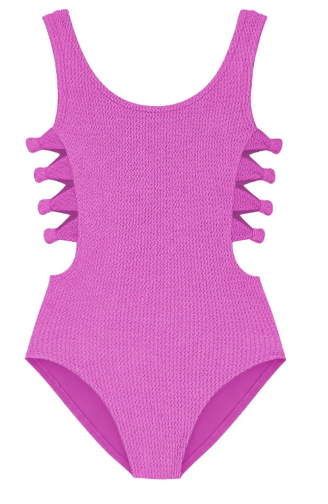 Crinkle Bow One Piece Swim suit