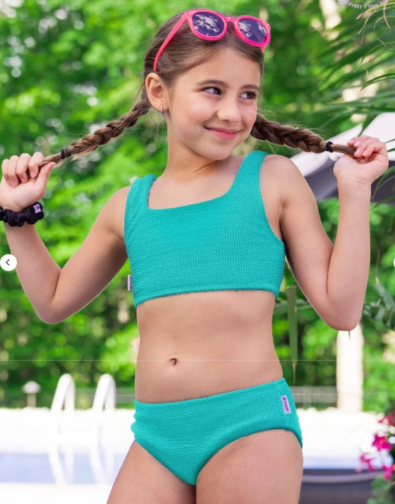 Crinkle Two Piece Swimsuit