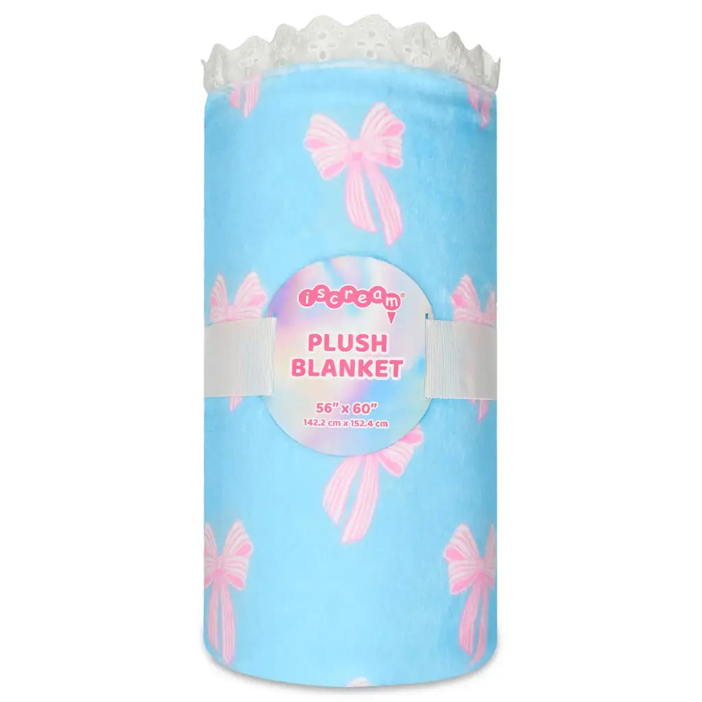 spring bows plush blanket