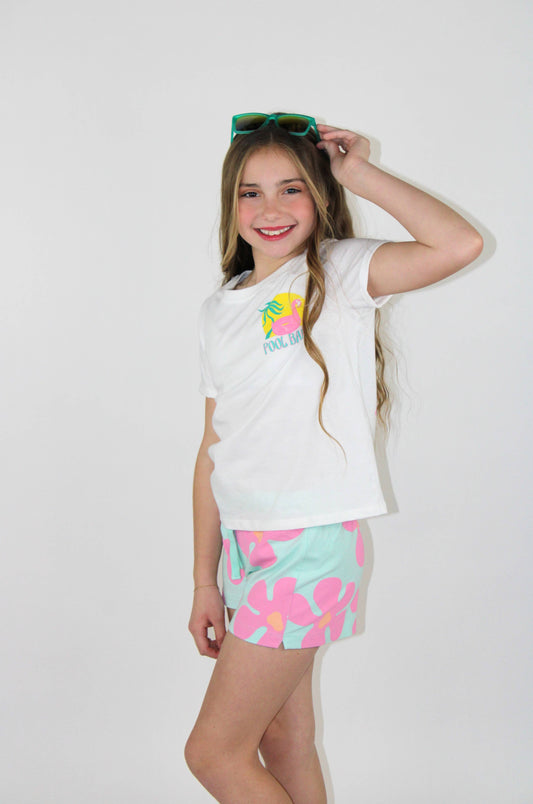Pool babe graphic shirt