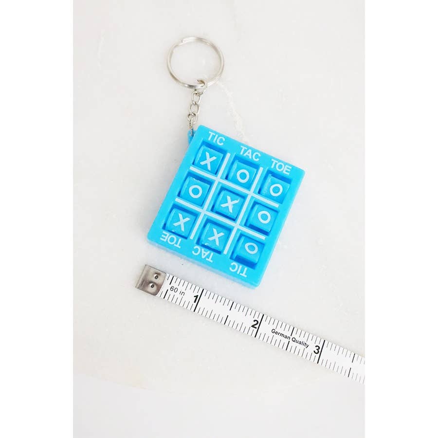 Tic Tac Toe Mini Board Game Keychain