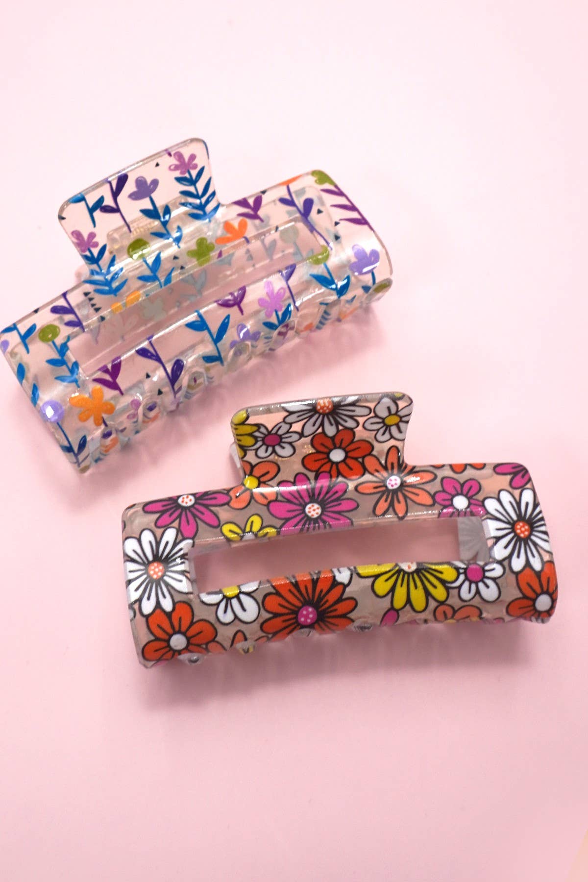 JUMBO FLORAL SUNFLOWER CLIPS