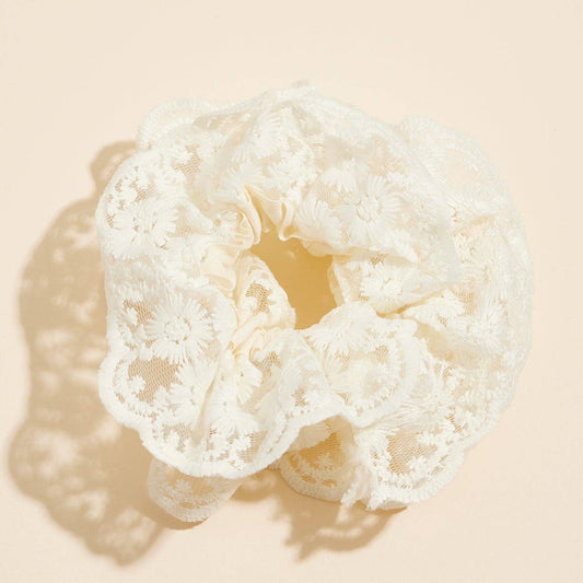 Elegant Lace Scrunchie
