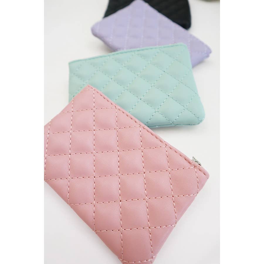 Rhombus Pattern Zipper Coin Purse