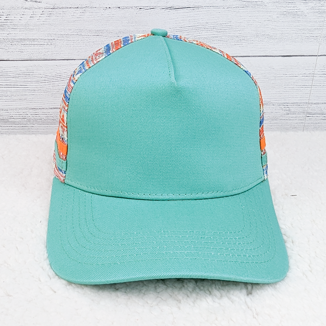 Aztec Patterned Trucker Style Hat