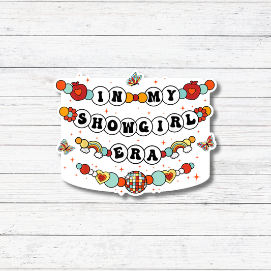 Showgirl Friendship Bracelet- TS12 Sticker/Magnet