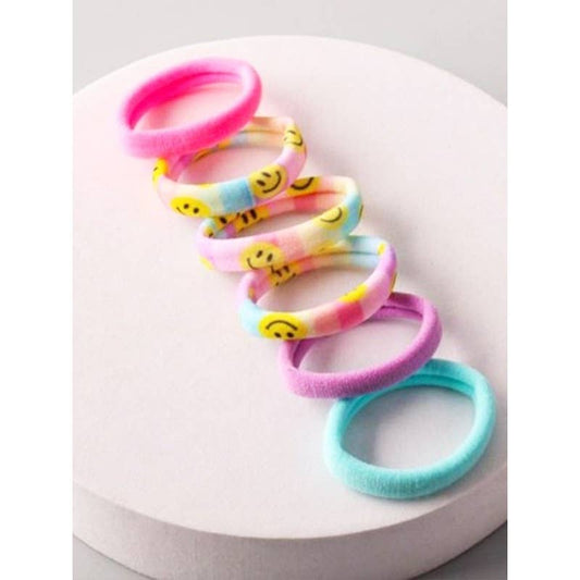 Smiley Face Hair Tie Set