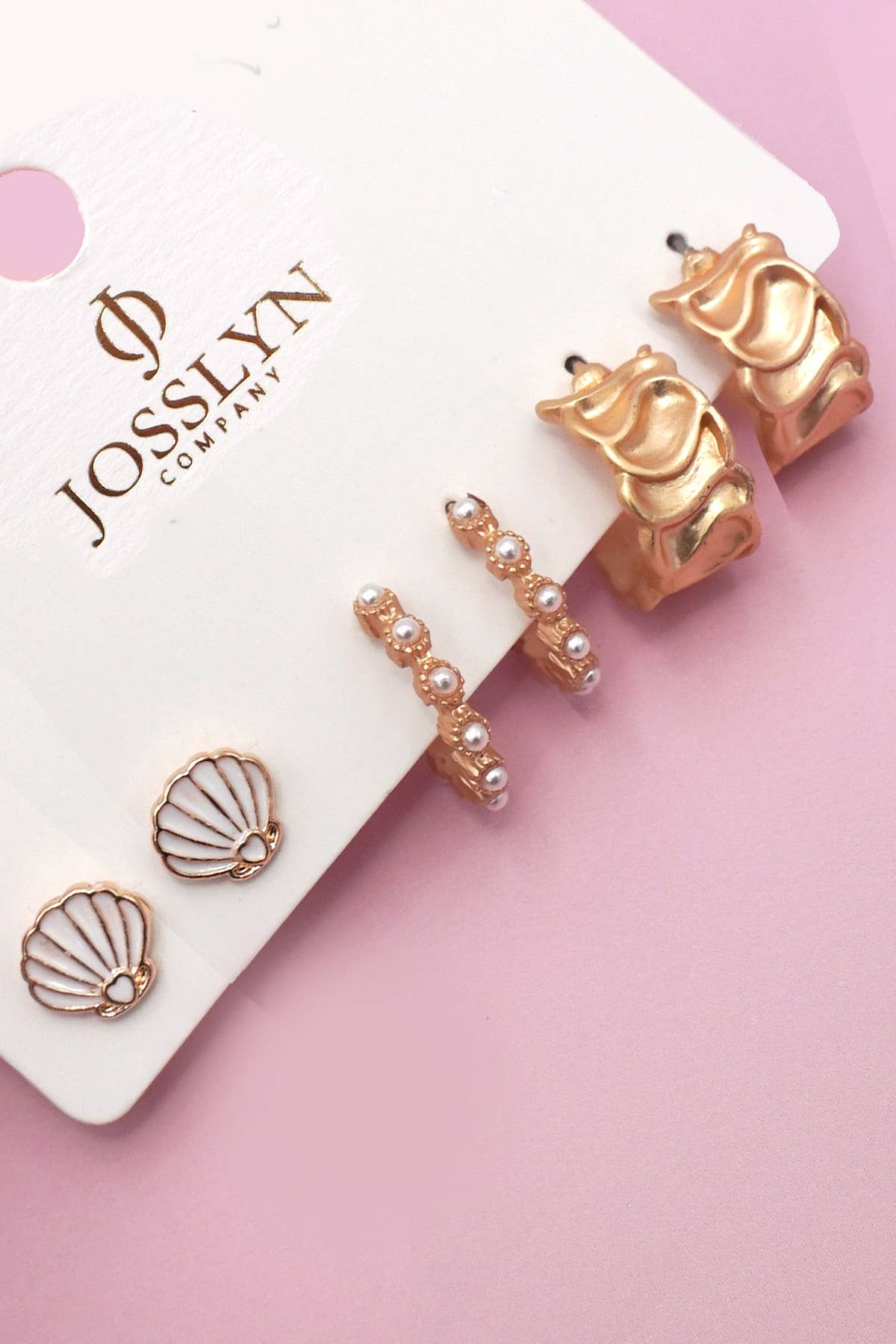 SEASHELLTRIO HOOP EARRINGS