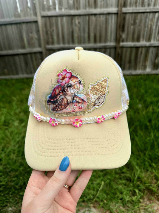 Conch Shell Sequin Iron-On PATCH