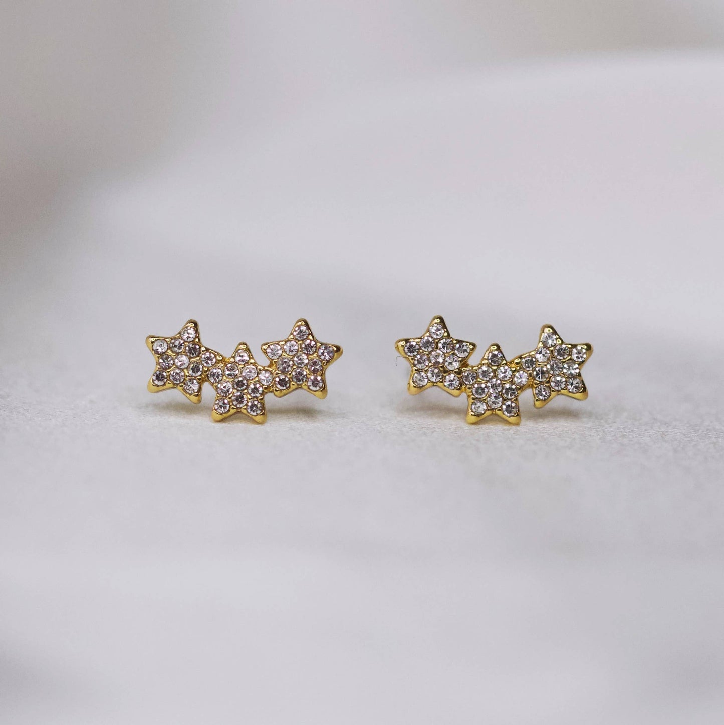 Pave Star Stud Earrings