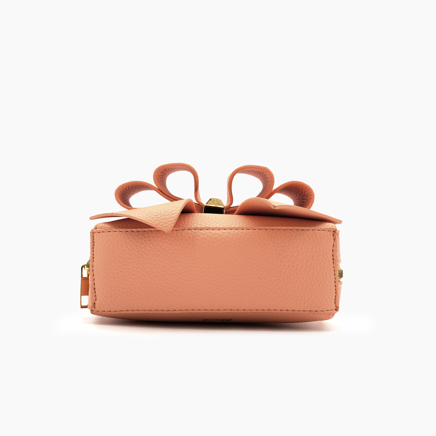 Women's Vegan Leather Long Strap Chloe Bow Mini Crossbody