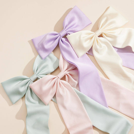Whimsical Long Tail Bow Clip