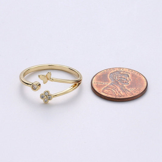 Gold Butterfly Ring