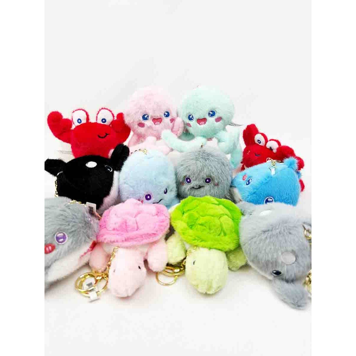 Adorable Sea Creatures Plushie Keychains