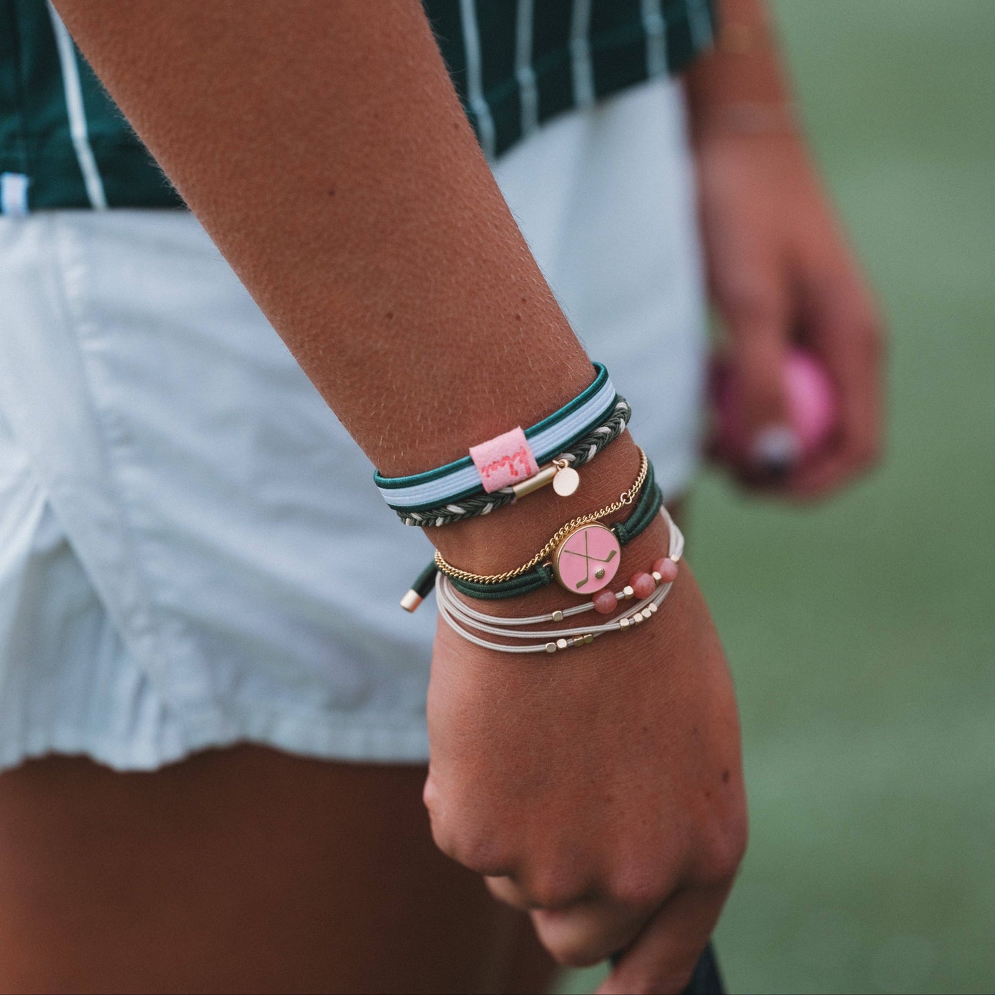 "Tee Time" Hair Tie Bracelets