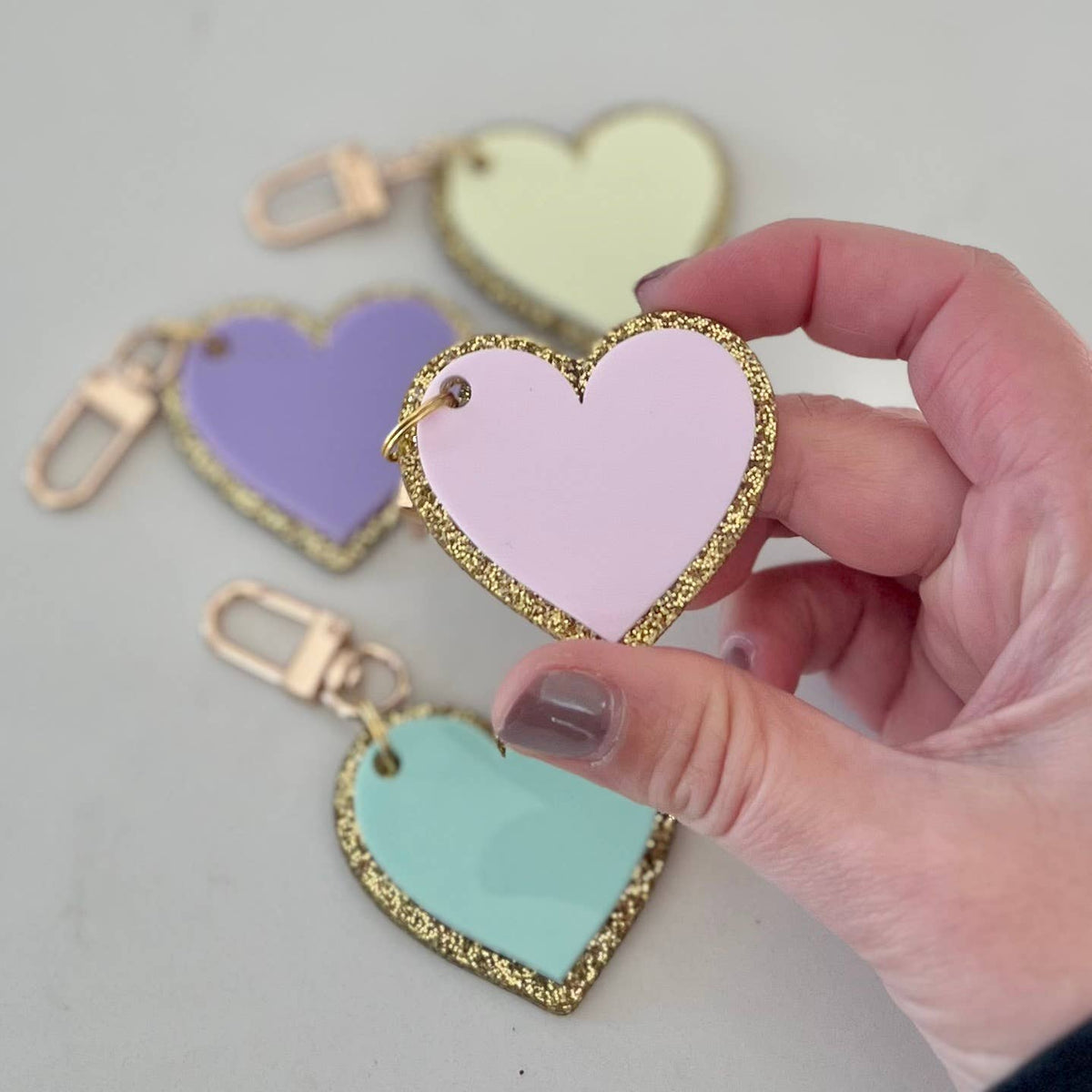 Heart Keychains