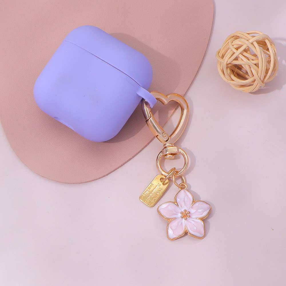 Simple Cherry Blossom Bag Pendant Keychain