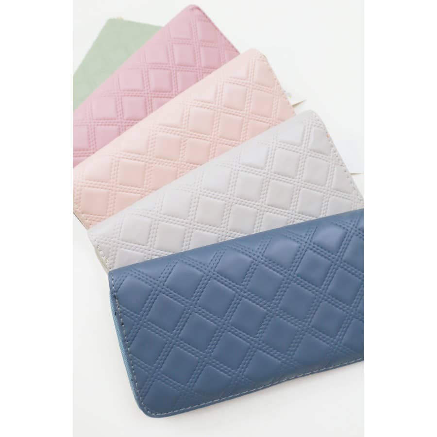Embossed Soft Tone Rectangle Wallet