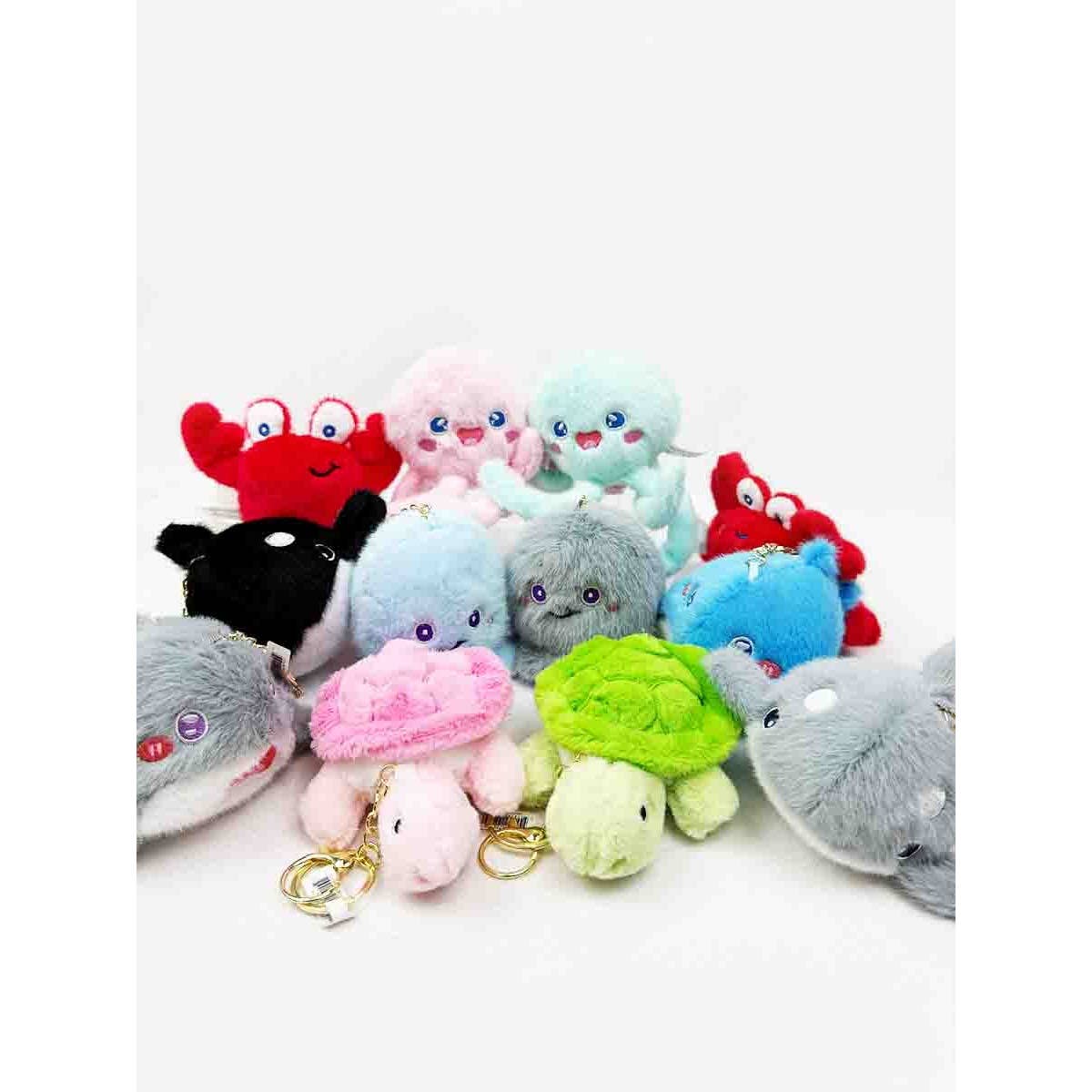 Adorable Sea Creatures Plushie Keychains