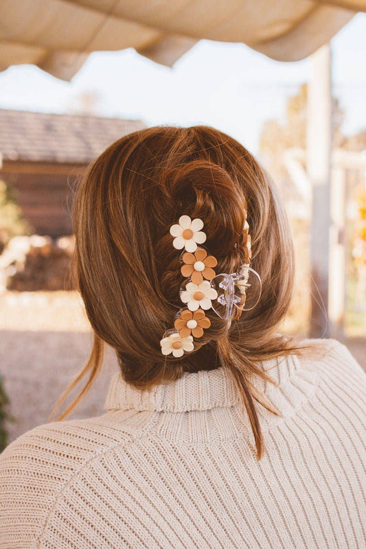 Fall Blossom Claw Clip