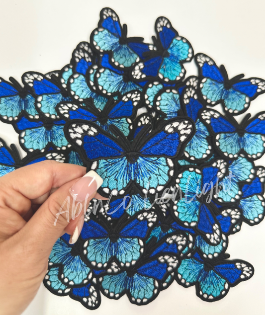 blue butterfly patch
