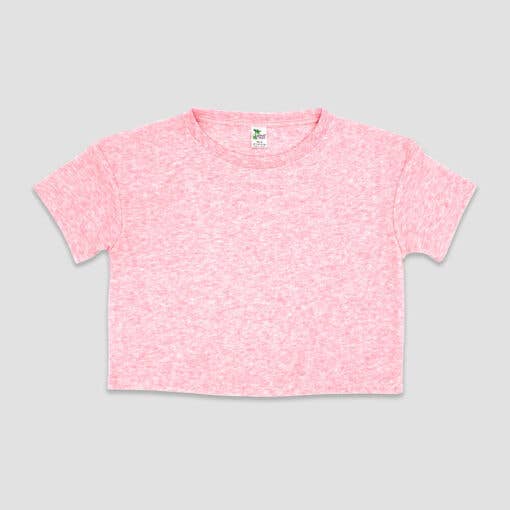 Girls Crop Top T-shirt Blank Youth Trendy Blank Tee DIY