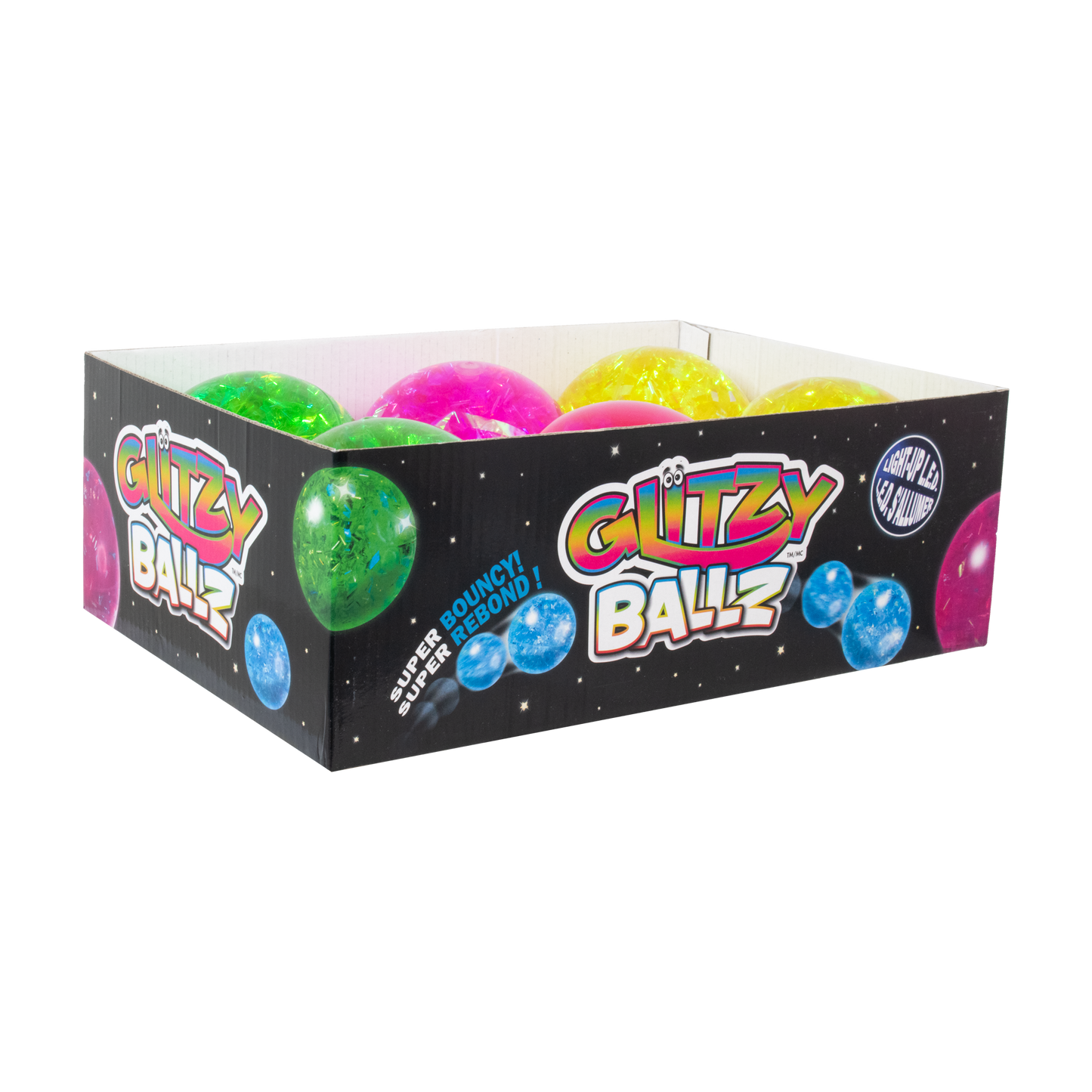 Glitzy Balls with LED Lights
