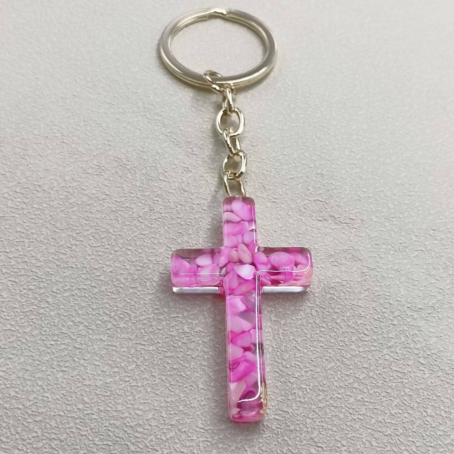 Cross Charm Keychain