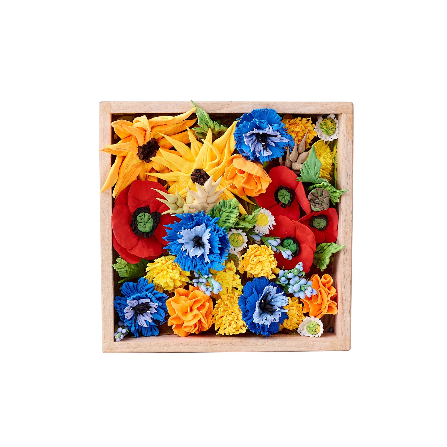 OKTO DIY Wood & Craft Flower Clay Kits