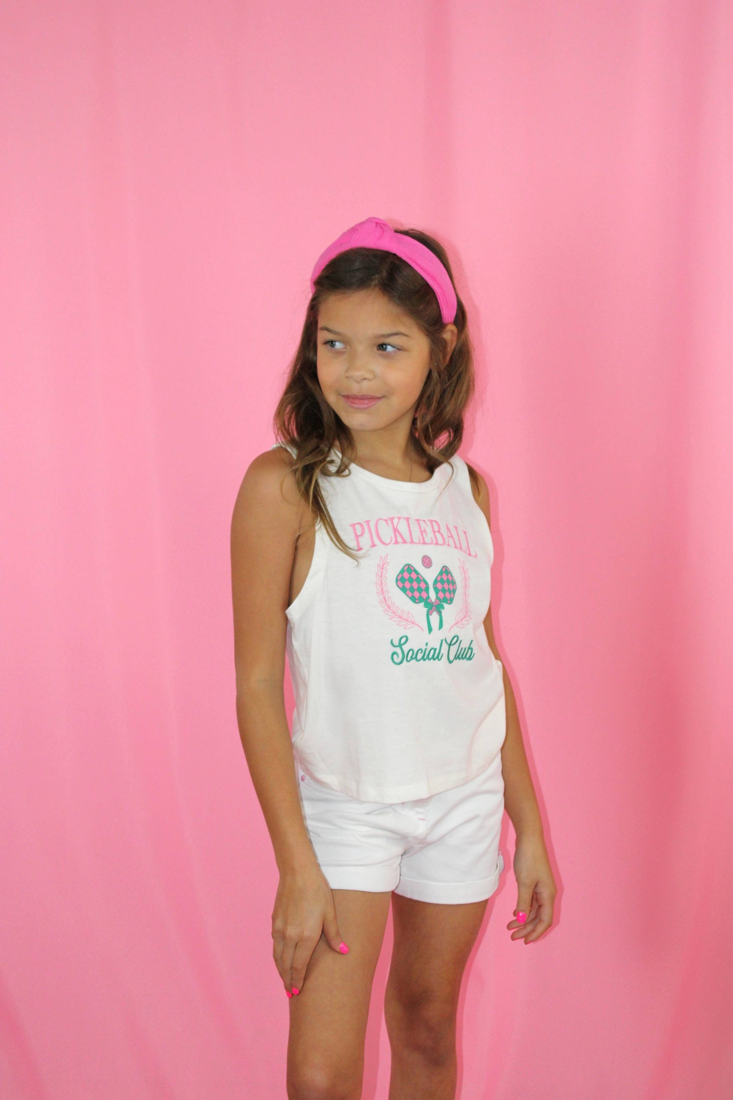 Pickleball social club embroidery tank top