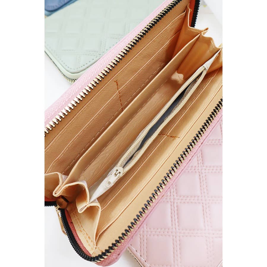 Embossed Soft Tone Rectangle Wallet
