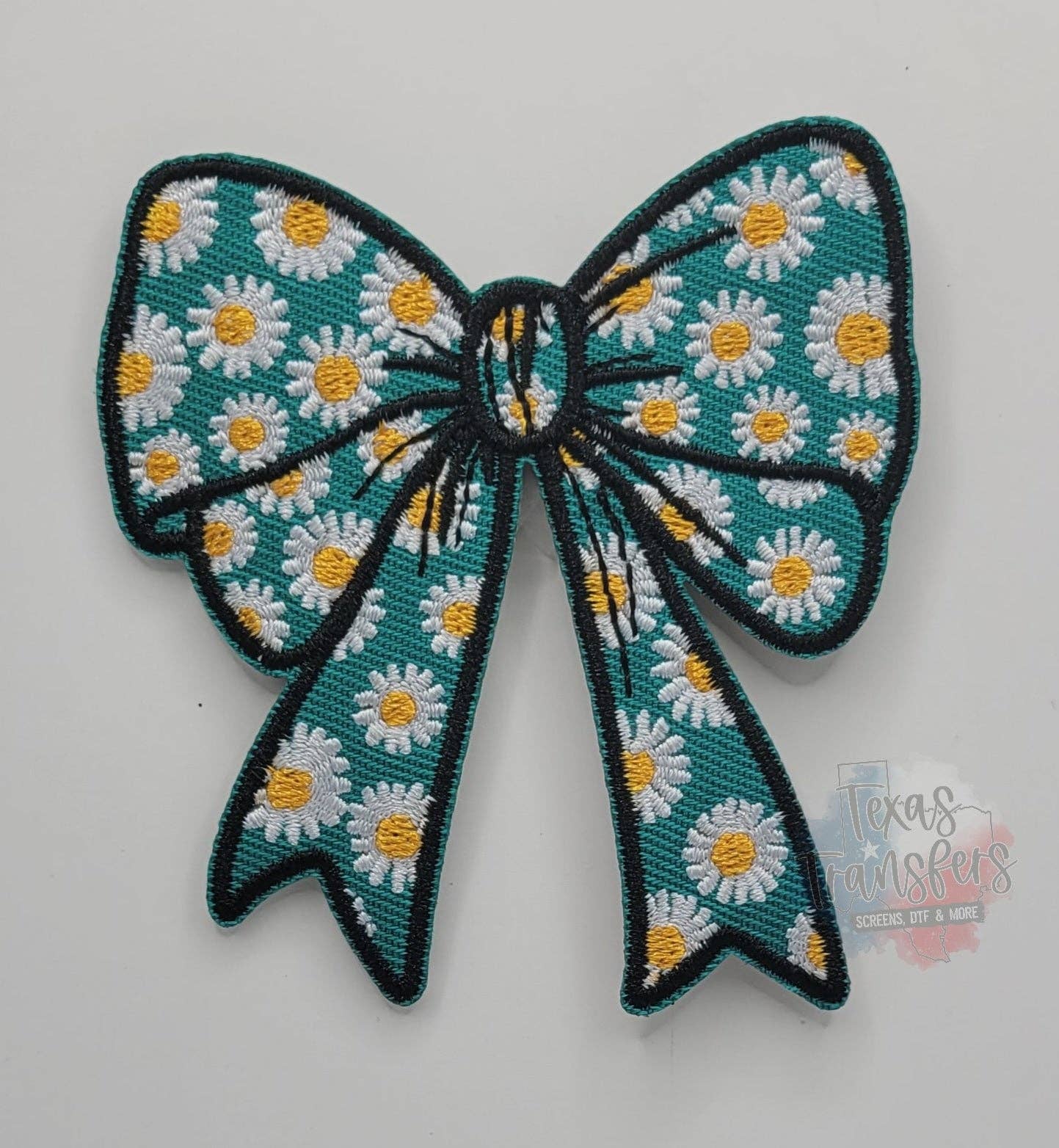 Daisy Bow Iron-On PATCH
