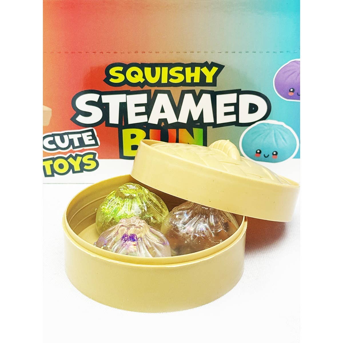 Mystery Mini Trio Dumpling Squishy with Steamer