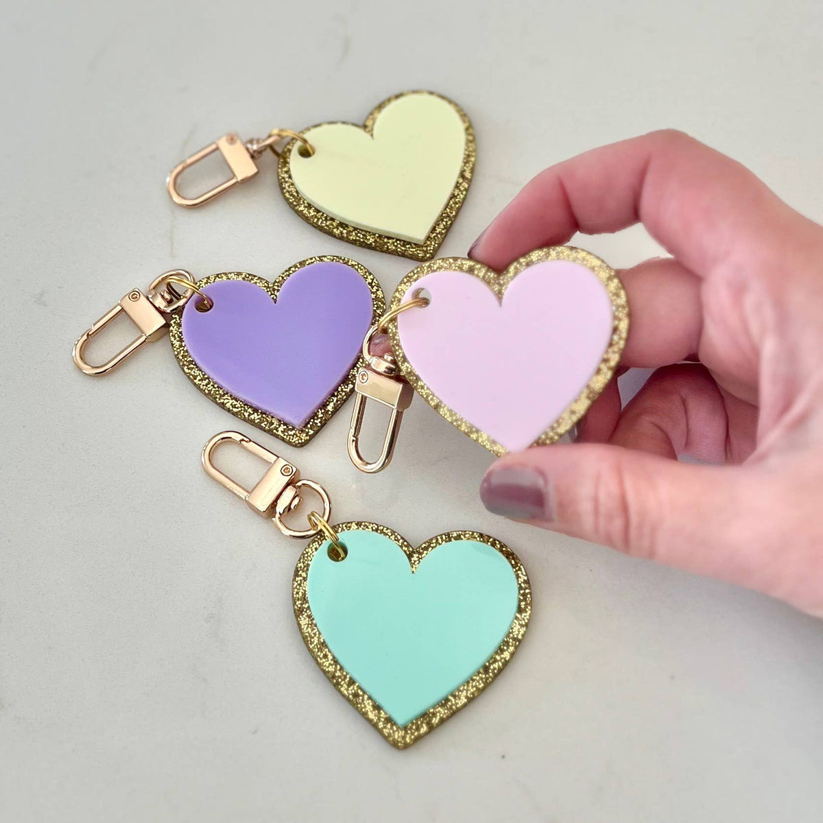 Heart Keychains