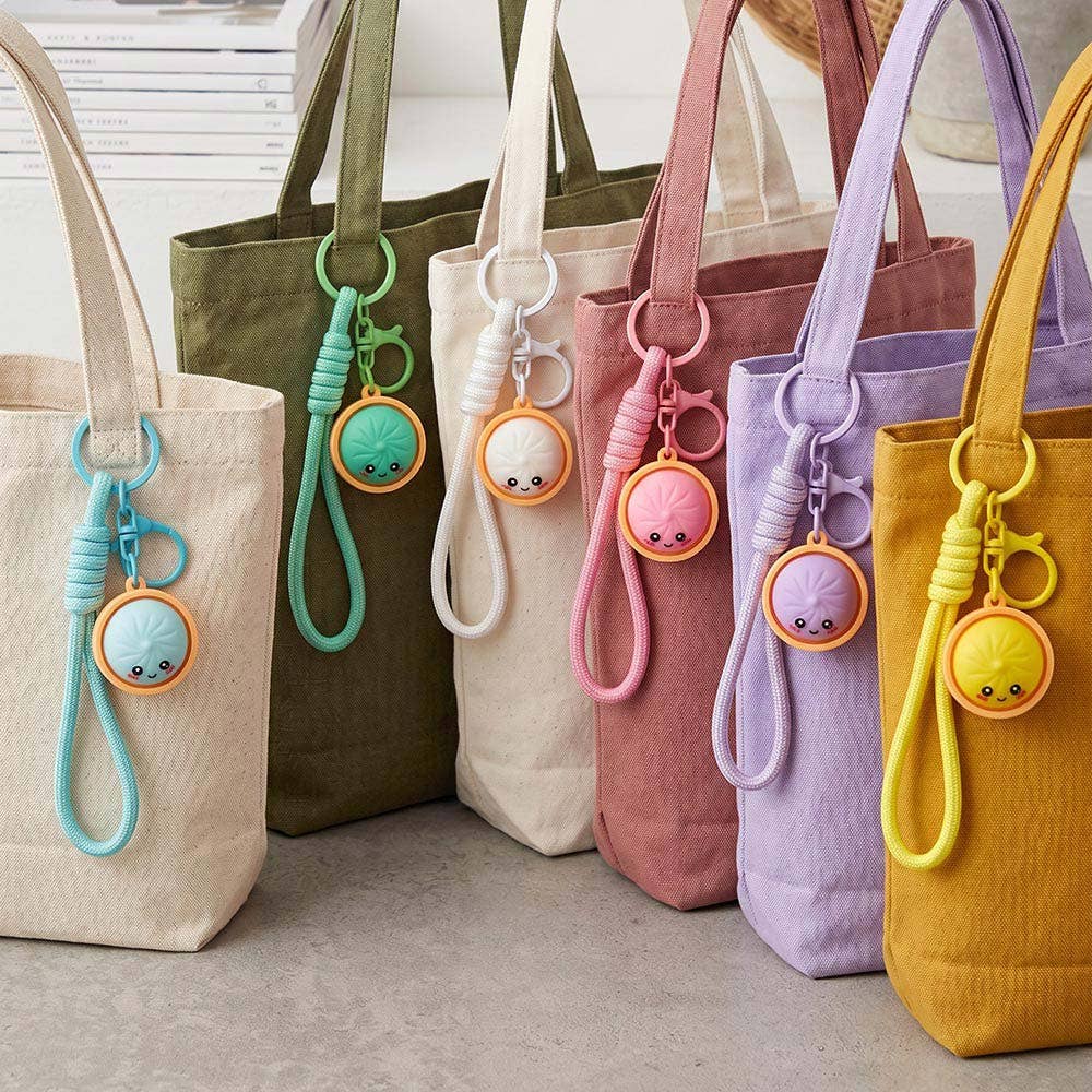 Dumpling Fidget Clicker Bag Charm Keychain