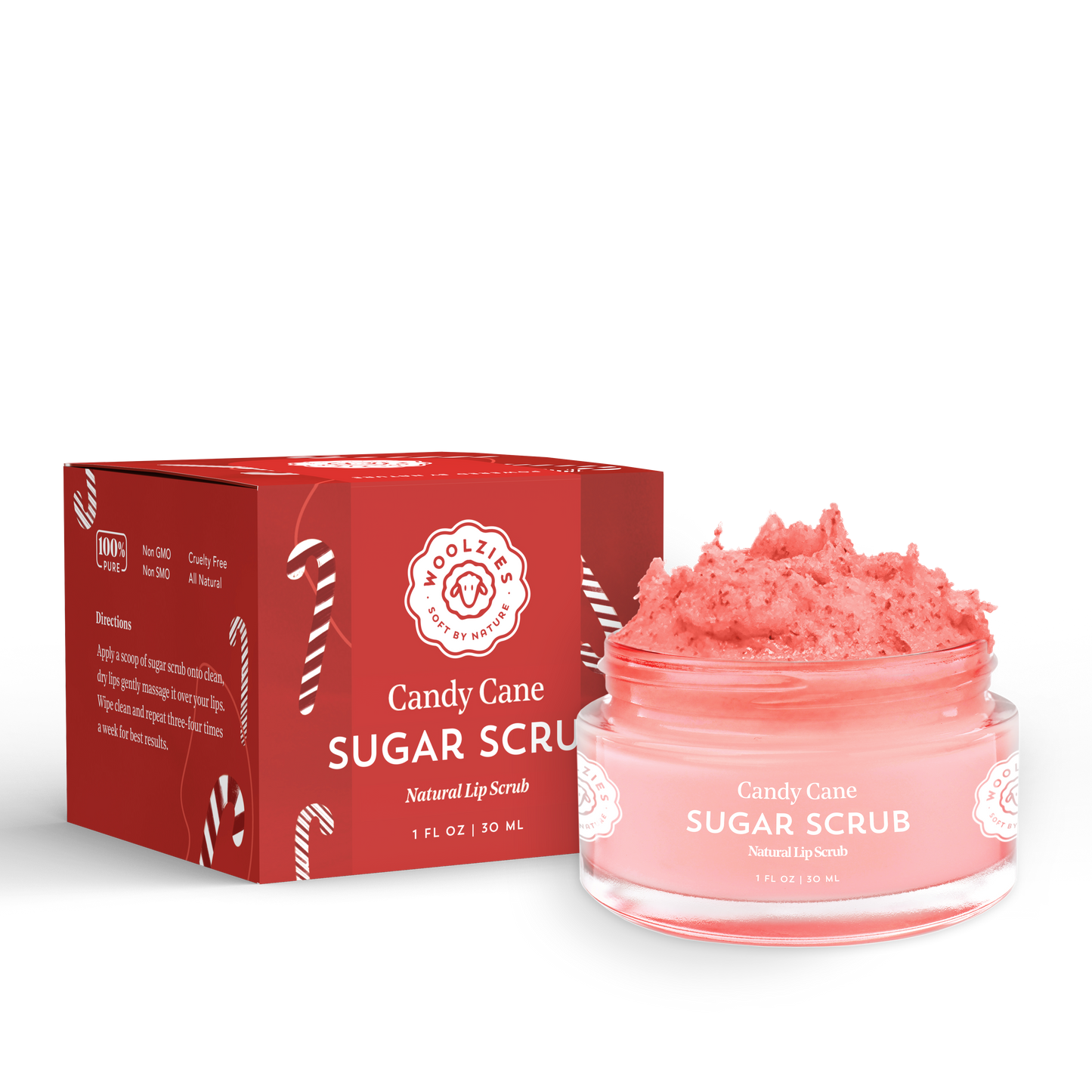 Holiday Candy Cane Sugar Scrub 1oz.