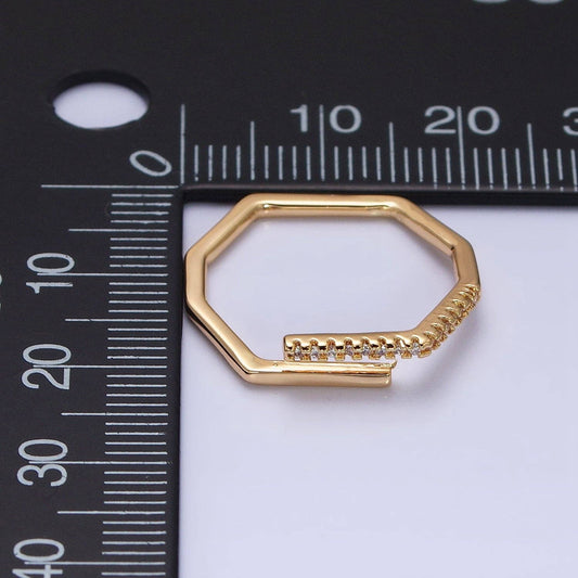 Thin Hexagon Ring