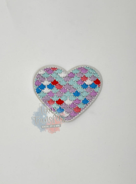 Mermaid Heart Iron-On PATCH