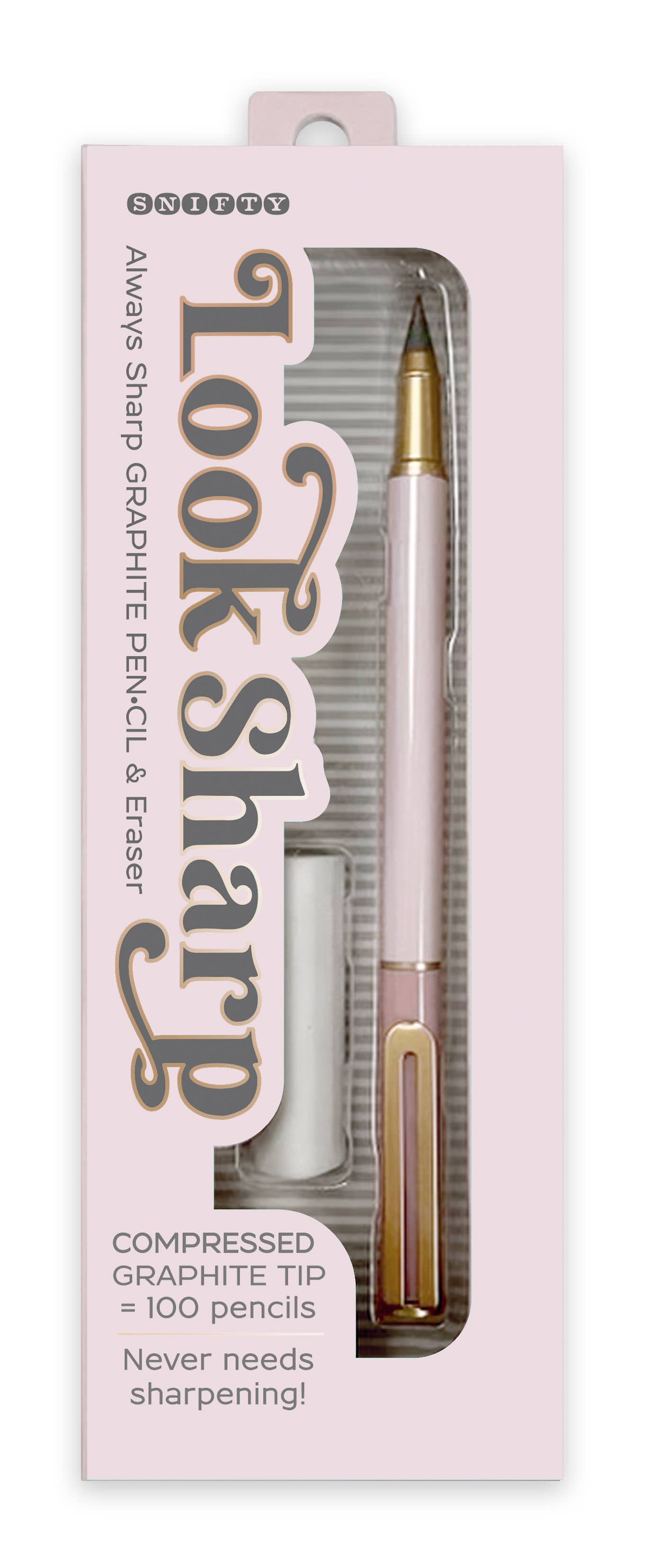 LOOK SHARP GRAPHITE PEN•CIL - blush