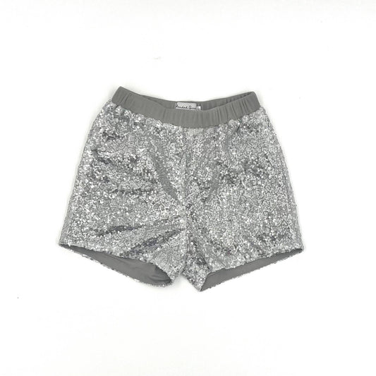 Silver Sequin Shorts