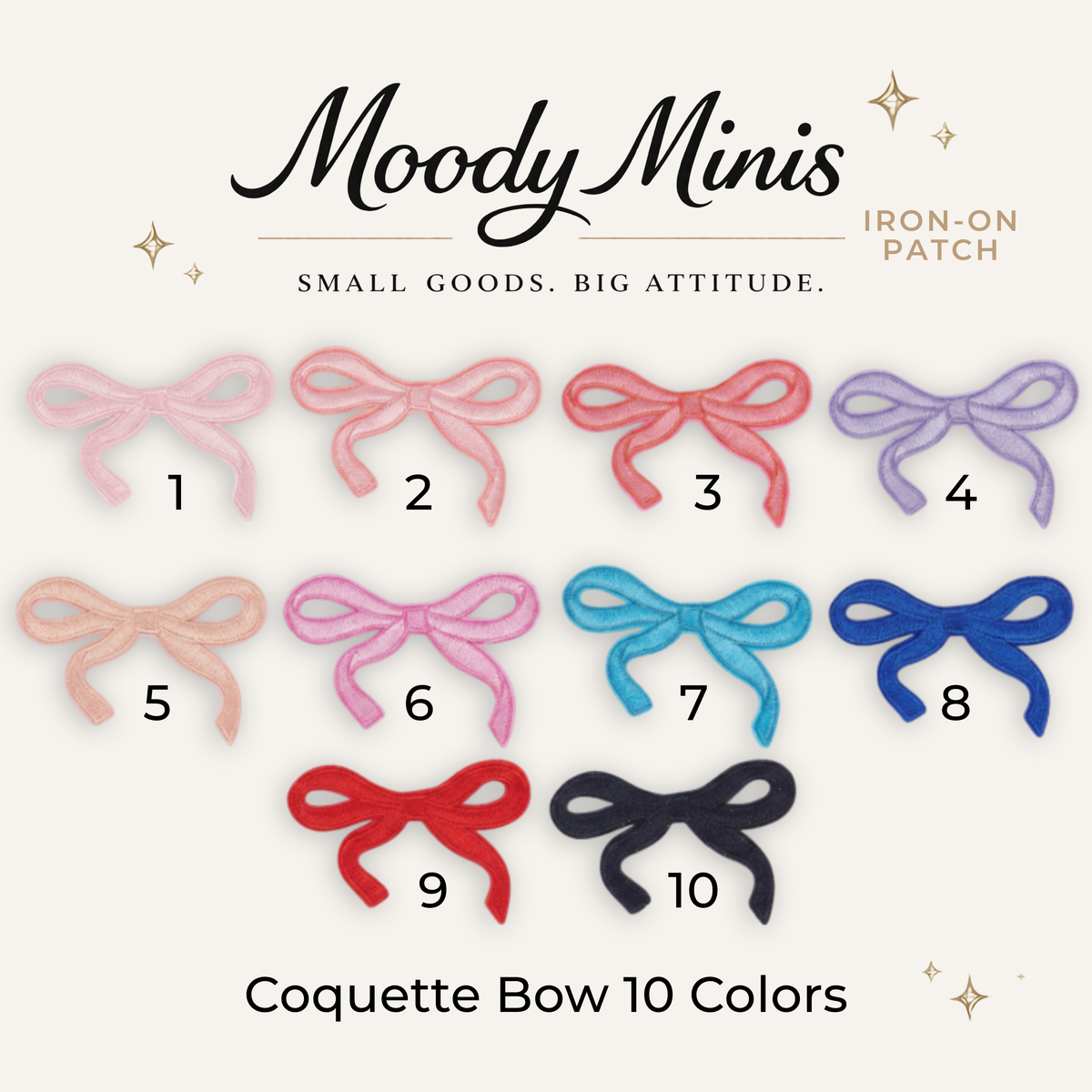 Coquette Bow Embroidered Patch