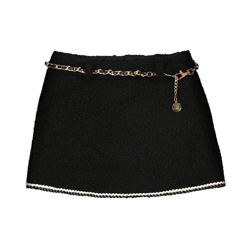 Lamb Wool Skirt W/ Belt