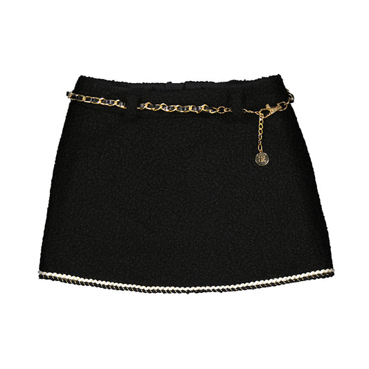 Lamb Wool Skirt W/ Belt