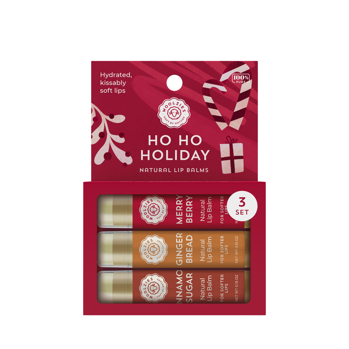 Ho Ho Holiday Lip Balm Set Of 3