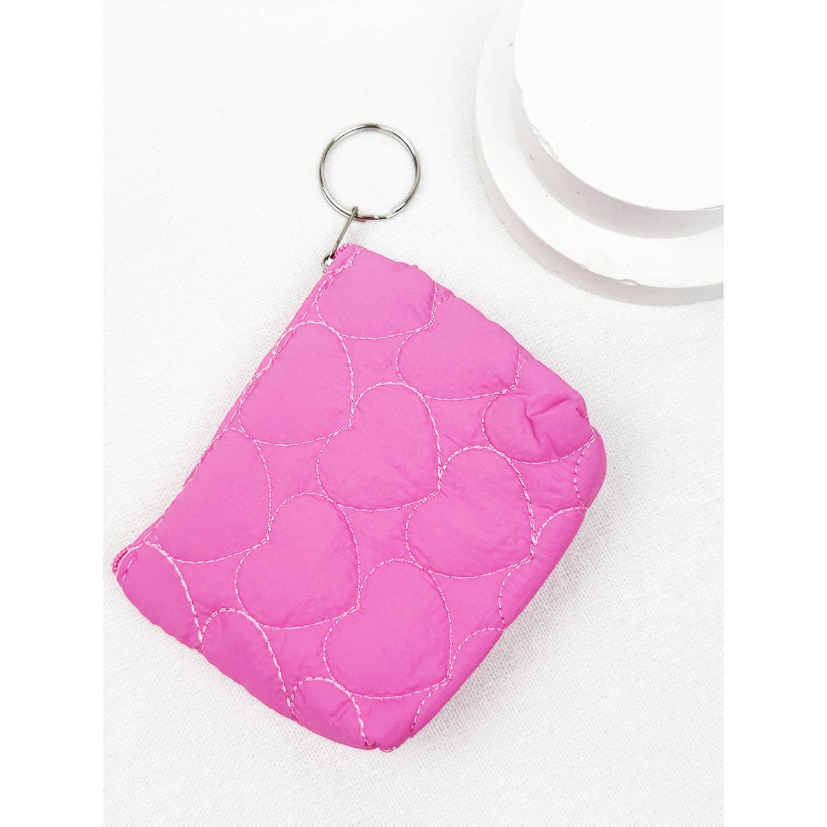 Heart Embossed Coin Purse