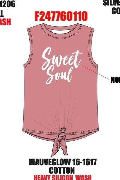 Sweet Soul Open Back Tank - TWEEN GIRLS