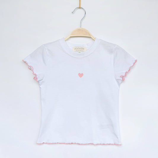Girls' Pink Lettuce Edge Graphic T-shirt