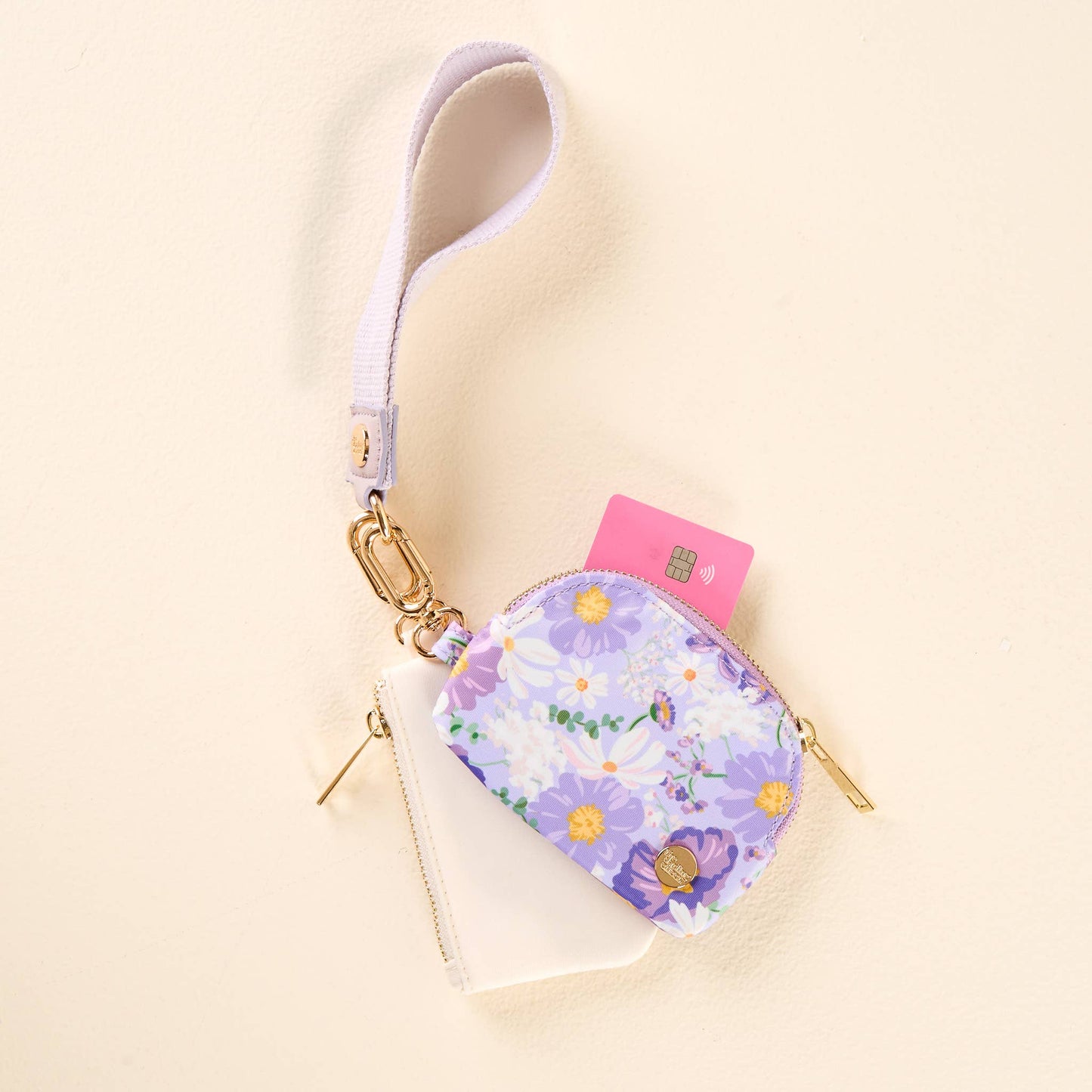 Dynamic Duo Pouch Wristlet-Bouquet Beauty Purple
