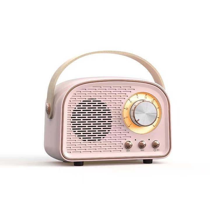 PINK RETRO BLUETOOTH SPEAKER