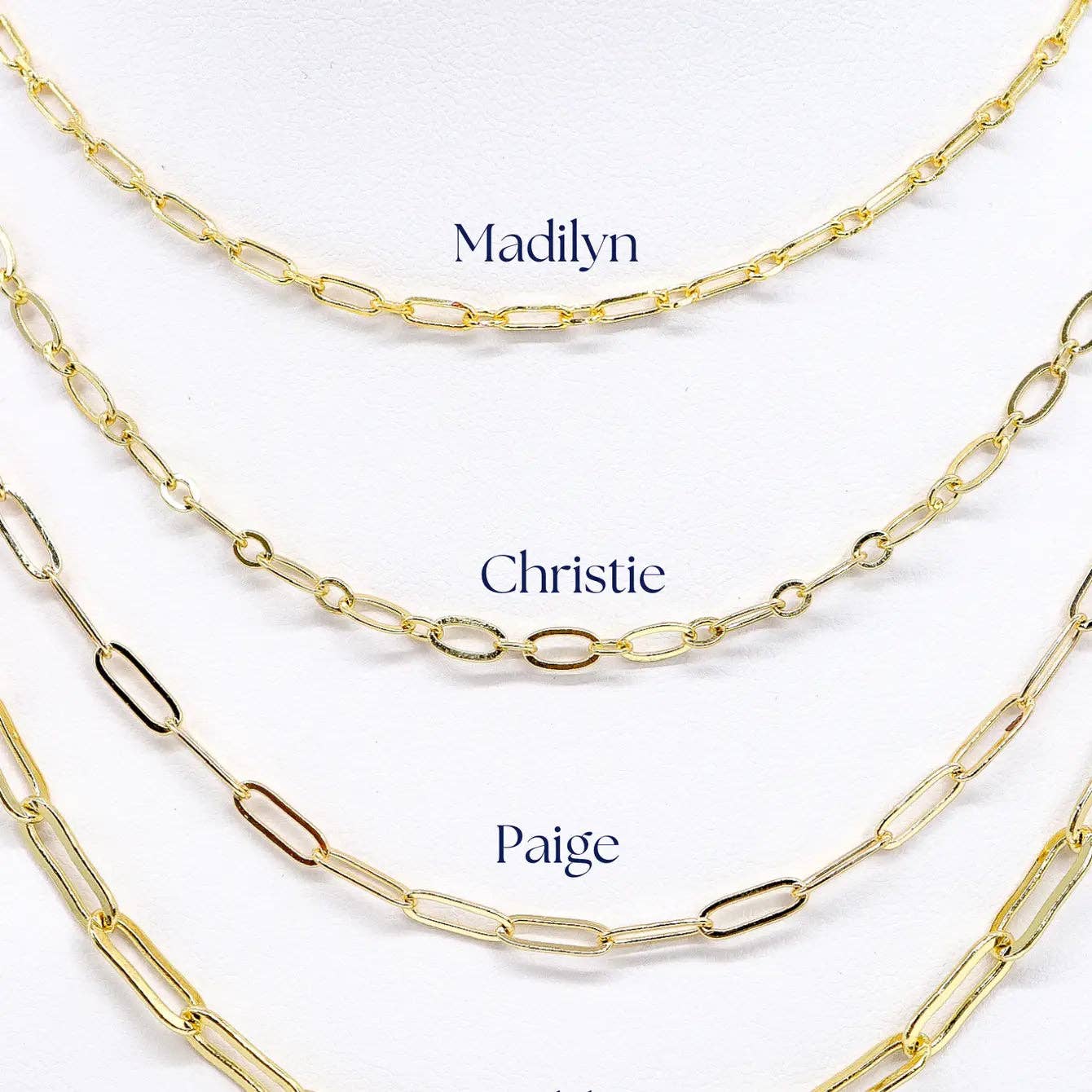 Gold Christie Necklace with Piper Carabiner